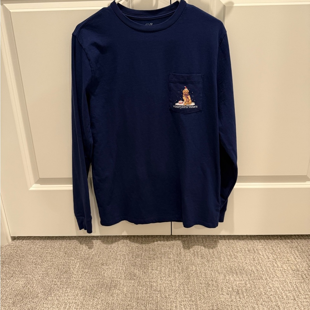 Vineyard Vines Happy Holidays long sleeve shirt